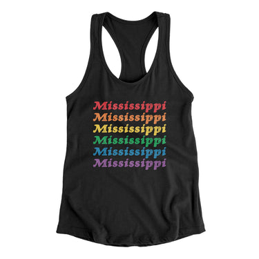 Mississippi Pride Women's Racerback Tank-Allegiant Goods Co. Vintage Sports Apparel