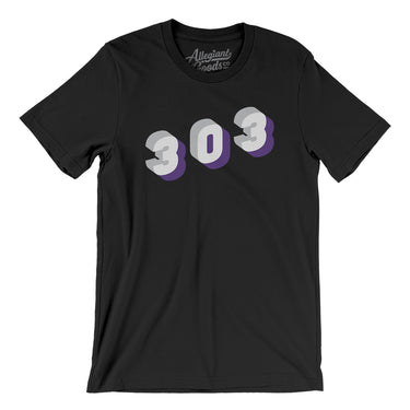 Denver 303 Area Code Men/Unisex T-Shirt-Allegiant Goods Co. Vintage Sports Apparel