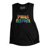 Philadelphia Pennsylvania Pride Women's Flowey Scoopneck Muscle Tank-Allegiant Goods Co. Vintage Sports Apparel