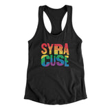 Syracuse New York Pride Women's Racerback Tank-Allegiant Goods Co. Vintage Sports Apparel