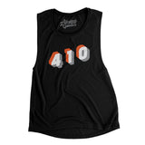 Baltimore 410 Area Code Women's Flowey Scoopneck Muscle Tank-Allegiant Goods Co. Vintage Sports Apparel