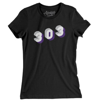 Denver 303 Area Code Women's T-Shirt-Allegiant Goods Co. Vintage Sports Apparel