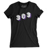 Denver 303 Area Code Women's T-Shirt-Black-Allegiant Goods Co. Vintage Sports Apparel