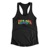 Tampa Florida Pride Women's Racerback Tank-Black-Allegiant Goods Co. Vintage Sports Apparel