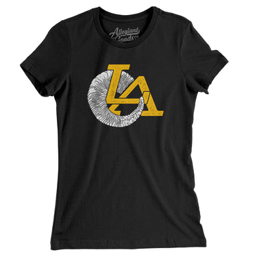 LA Ram Horn Women's T-Shirt-Allegiant Goods Co. Vintage Sports Apparel