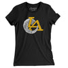 LA Ram Horn Women's T-Shirt-Black-Allegiant Goods Co. Vintage Sports Apparel