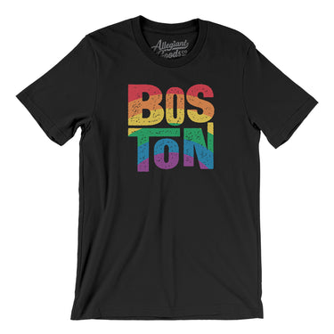 Boston Massachusetts Pride Men/Unisex T-Shirt-Allegiant Goods Co. Vintage Sports Apparel