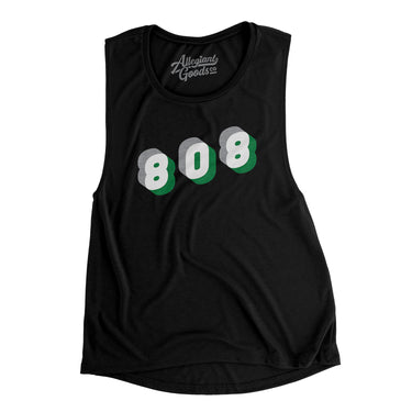 Honolulu 808 Area Code Women's Flowey Scoopneck Muscle Tank-Allegiant Goods Co. Vintage Sports Apparel