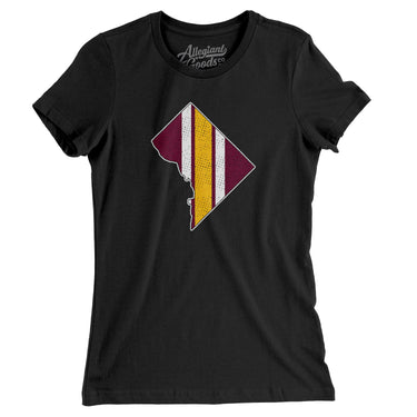 Washington D.C. Helmet Stripes Women's T-Shirt-Allegiant Goods Co. Vintage Sports Apparel