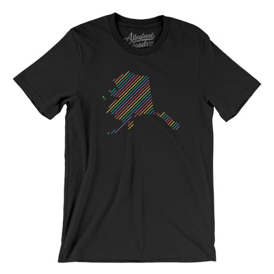 Alaska Pride State Men/Unisex T-Shirt-Black-Allegiant Goods Co. Vintage Sports Apparel