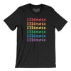 Illinois Pride Men/Unisex T-Shirt-Black-Allegiant Goods Co. Vintage Sports Apparel
