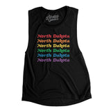 North Dakota Pride Women's Flowey Scoopneck Muscle Tank-Allegiant Goods Co. Vintage Sports Apparel
