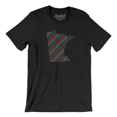 Minnesota Pride State Men/Unisex T-Shirt-Black-Allegiant Goods Co. Vintage Sports Apparel