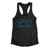 Welcome To Poundtown Women's Racerback Tank-Allegiant Goods Co. Vintage Sports Apparel