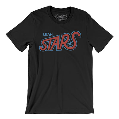 Utah Stars Basketball Men/Unisex T-Shirt-Black-Allegiant Goods Co. Vintage Sports Apparel