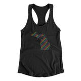 Michigan Pride State Women's Racerback Tank-Allegiant Goods Co. Vintage Sports Apparel