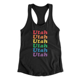 Utah Pride Women's Racerback Tank-Allegiant Goods Co. Vintage Sports Apparel