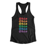 Ohio Pride Women's Racerback Tank-Allegiant Goods Co. Vintage Sports Apparel