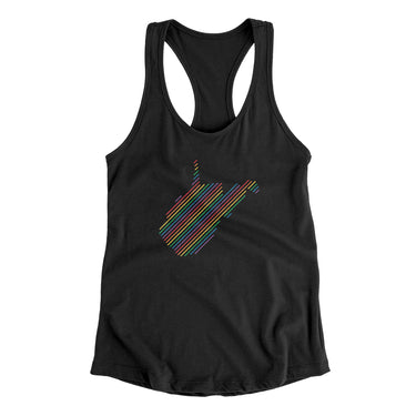 West Virginia Pride State Women's Racerback Tank-Allegiant Goods Co. Vintage Sports Apparel