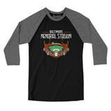 Baltimore Memorial Stadium Men/Unisex Raglan 3/4 Sleeve T-Shirt-Allegiant Goods Co. Vintage Sports Apparel