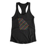 Georgia Pride State Women's Racerback Tank-Black-Allegiant Goods Co. Vintage Sports Apparel