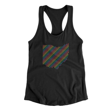 Ohio Pride State Women's Racerback Tank-Allegiant Goods Co. Vintage Sports Apparel