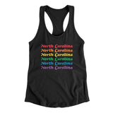 North Carolina Pride Women's Racerback Tank-Allegiant Goods Co. Vintage Sports Apparel