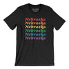 Nebraska Pride Men/Unisex T-Shirt-Black-Allegiant Goods Co. Vintage Sports Apparel