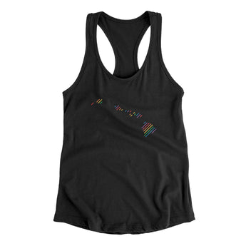 Hawaii Pride State Women's Racerback Tank-Allegiant Goods Co. Vintage Sports Apparel