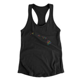 Hawaii Pride State Women's Racerback Tank-Black-Allegiant Goods Co. Vintage Sports Apparel