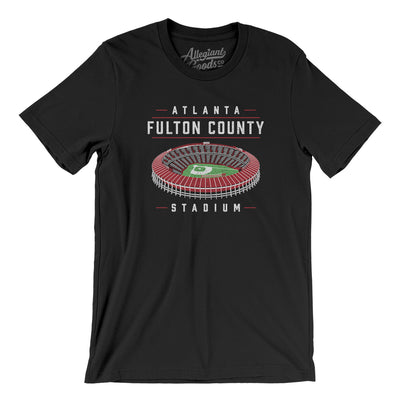 Atlanta-Fulton County Stadium Men/Unisex T-Shirt-Black-Allegiant Goods Co. Vintage Sports Apparel