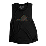 Virginia Pride State Flowey Scoopneck Muscle Tank-Allegiant Goods Co. Vintage Sports Apparel