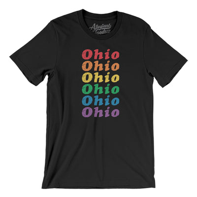 Ohio Pride Men/Unisex T-Shirt-Black-Allegiant Goods Co. Vintage Sports Apparel