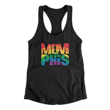 Memphis Tennessee Pride Women's Racerback Tank-Allegiant Goods Co. Vintage Sports Apparel