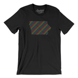 Iowa Pride State Men/Unisex T-Shirt-Black-Allegiant Goods Co. Vintage Sports Apparel