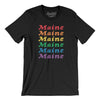 Maine Pride Men/Unisex T-Shirt-Black-Allegiant Goods Co. Vintage Sports Apparel