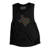 Texas Pride State Flowey Scoopneck Muscle Tank-Allegiant Goods Co. Vintage Sports Apparel