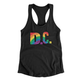 Washington D.C. Pride Women's Racerback Tank-Allegiant Goods Co. Vintage Sports Apparel