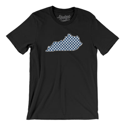 Kentucky Checkerboard Men/Unisex T-Shirt-Black-Allegiant Goods Co. Vintage Sports Apparel