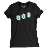 Honolulu 808 Area Code Women's T-Shirt-Black-Allegiant Goods Co. Vintage Sports Apparel