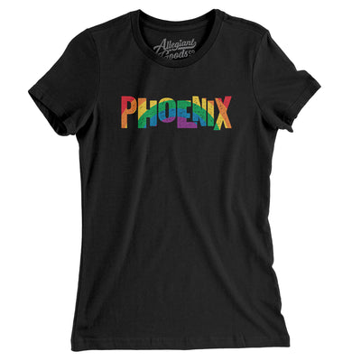 Phoenix Arizona Pride Women's T-Shirt-Black-Allegiant Goods Co. Vintage Sports Apparel