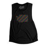 Washington Pride State Flowey Scoopneck Muscle Tank-Allegiant Goods Co. Vintage Sports Apparel