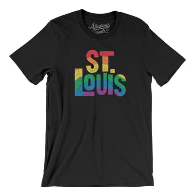 St. Louis Missouri Pride Men/Unisex T-Shirt-Black-Allegiant Goods Co. Vintage Sports Apparel