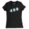 San Jose 408 Area Code Women's T-Shirt-Black-Allegiant Goods Co. Vintage Sports Apparel
