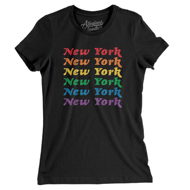New York Pride Women's T-Shirt-Allegiant Goods Co. Vintage Sports Apparel