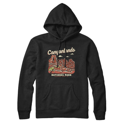 Canyonlands National Park Hoodie-Black-Allegiant Goods Co. Vintage Sports Apparel