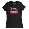 Space City USA Amusement Park Women's T-Shirt-Black-Allegiant Goods Co. Vintage Sports Apparel