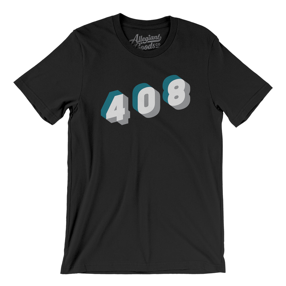 San Jose 408 Area Code Men/Unisex T-Shirt - Allegiant Goods Co.