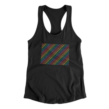 Colorado Pride State Women's Racerback Tank-Allegiant Goods Co. Vintage Sports Apparel