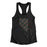 Nevada Pride State Women's Racerback Tank-Black-Allegiant Goods Co. Vintage Sports Apparel